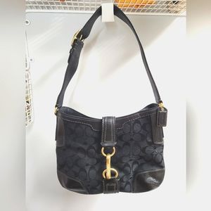 Classic black Coach purse small/medium